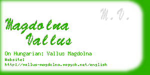 magdolna vallus business card